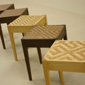 No.1　編み込みスツール